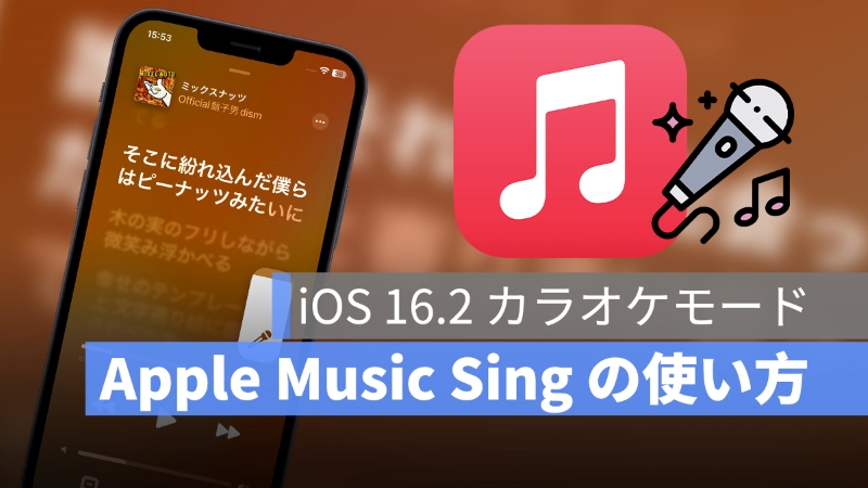 Apple Music Sing 使い方