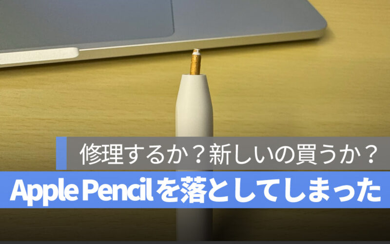 Apple Pencil を落として反応がなくなった 修理？新しいの買う？