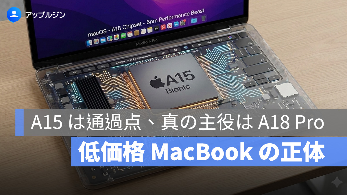 流出した内部資料が示す:A18 Pro 搭載の低価格 MacBook を 2026 年に投入か